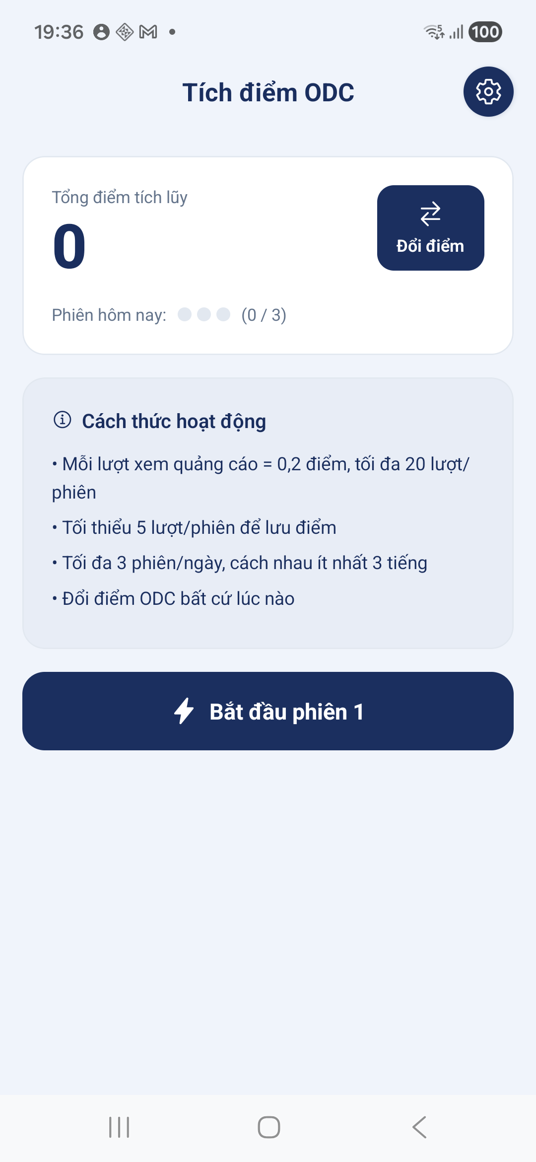 Tích điểm ODC
